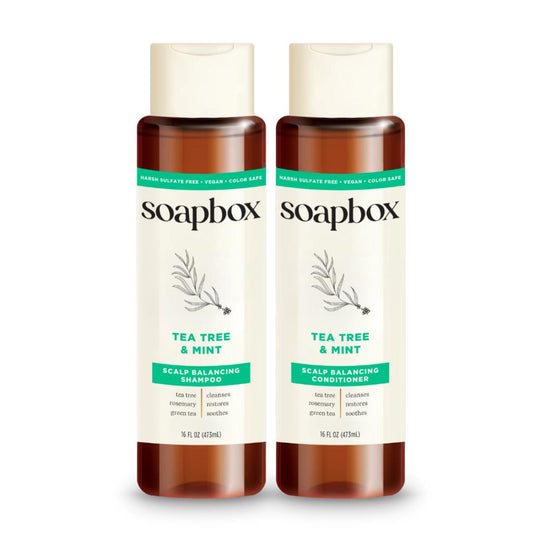 Tea Tree & Mint Scalp Balancing Shampoo + Conditioner Set banner