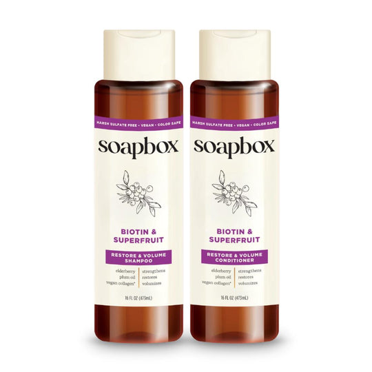 Biotin & Superfruit Volumizing Shampoo + Conditioner Set banner